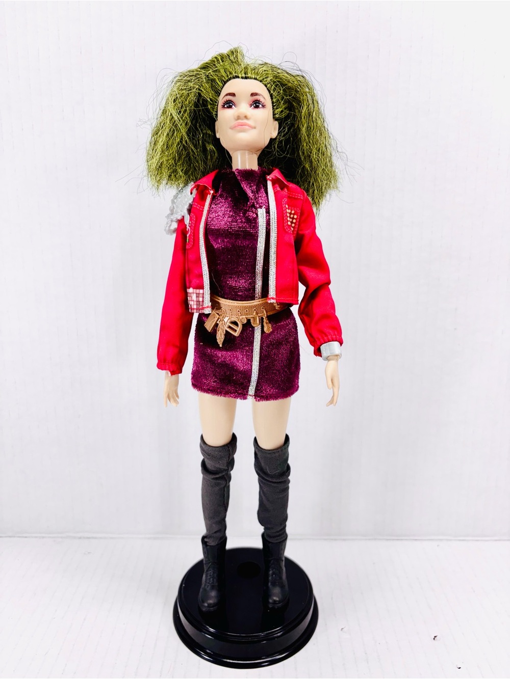 Disney Zombies 2 Eliza Zambi 11.5” Doll Green Hair Dressed Ultra Complete Rare!